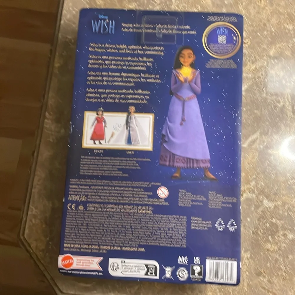 Disney Wish Asha Singing Doll with star